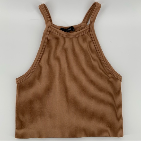 Forever 21 Tops - FOREVER 21 RIBBED CROPPED TANK TOP S/M